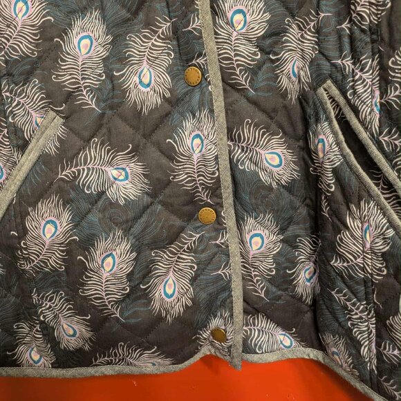 Heritage Barbour Modern Country Pippa Quilted Jacket L w Logo Snaps - Picture 7 of 15